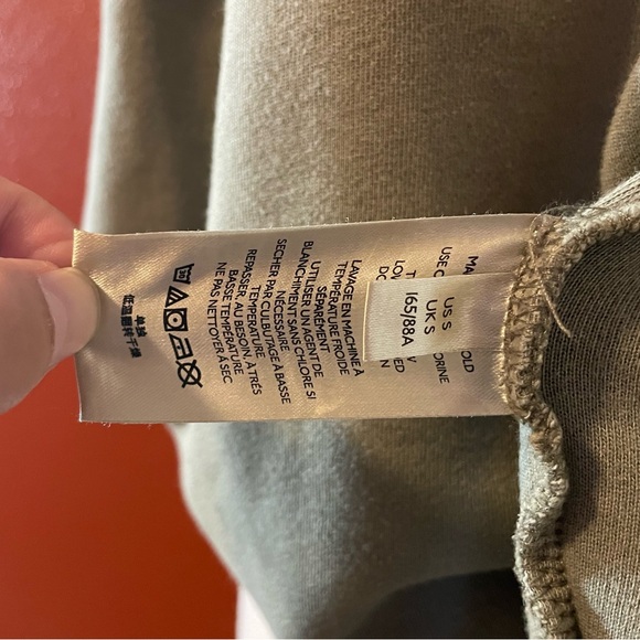 Free People Women’s The Ruby Sage Green Button Front Distressed Sweater Jacket - Picture 4 of 5